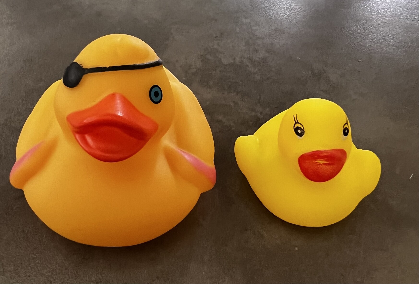 Photo of two rubber ducks. 