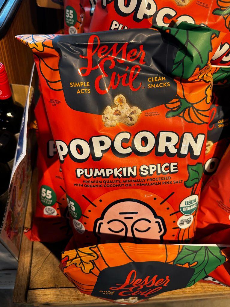 Pumpkin Spice popcorn bag