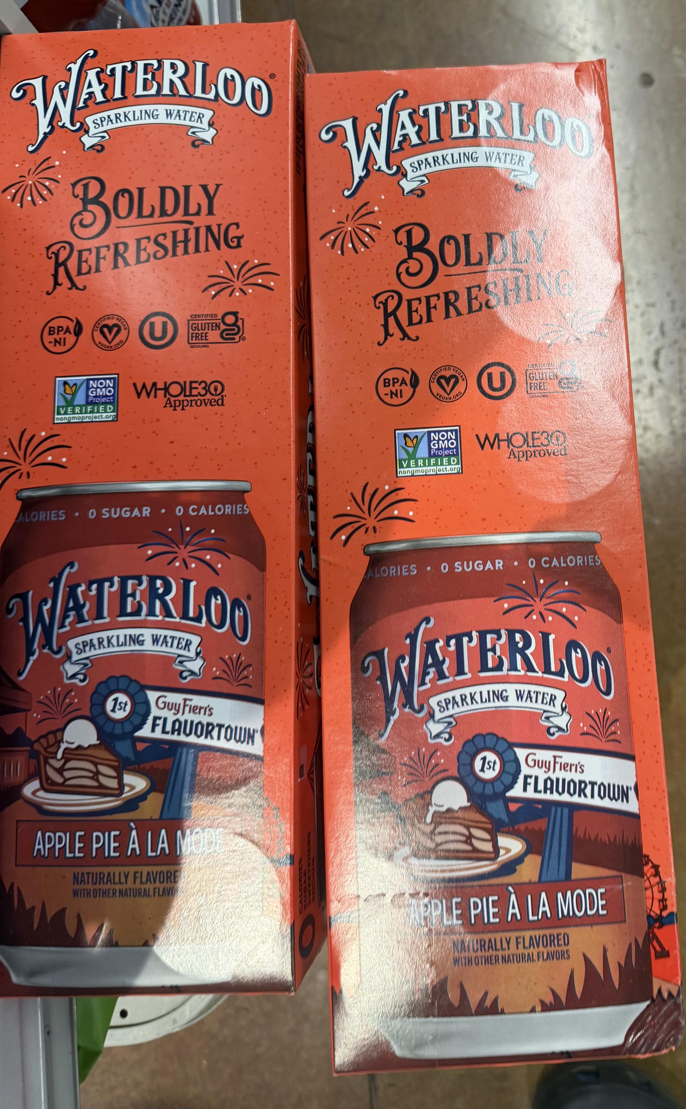 WATERLOO SPARKLING WATER
Guy Fieri&rsquo;s
FLAVORTOWN"
APPLE PIE À LA MỘDE
NATURALLY FLAVORED

